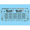 MICROSCALE DECAL MC-4180 - UNION PACIFIC COVERED HOPPERS - HO SCALE
