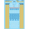 MICROSCALE DECAL 87-672 - VIA RAIL PASSENGER CARS - HO SCALE