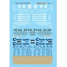 MICROSCALE DECAL 87-700 - WESTERN MARYLAND CABOOSES - HO SCALE
