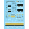 MICROSCALE DECAL 87-1240 - WESTERN PACIFIC FLAT CARS - HO SCALE