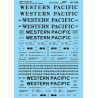 MICROSCALE DECAL 87-1379 - WESTERN PACIFIC COVERED HOPPERS - HO SCALE