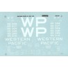 MICROSCALE DECAL MC-4349 - WESTERN PACIFIC 50' BOXCARS - HO SCALE
