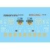MICROSCALE DECAL MC-4102 - WISCONSIN CENTRAL 50' BOXCARS - HO SCALE