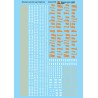 MICROSCALE DECAL 87-1297 - WHEELING & LAKE ERIE FREIGHT CARS - HO SCALE