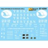 MICROSCALE DECAL MC-4294 - YREKA WESTERN 50' BOXCAR - HO SCALE