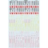 MICROSCALE DECAL 87-134 - DIESEL DATA - HO SCALE
