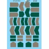 MICROSCALE DECAL 87-431 - LOCOMOTIVE ANTI-GLARE PANELS - GRAY & GREEN - HO SCALE