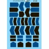 MICROSCALE DECAL 87-440 - LOCOMOTIVE ANTI-GLARE PANELS - BLACK & BLUE - HO SCALE