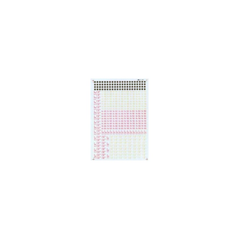 MICROSCALE DECAL 87-463 - FREIGHT CAR DATA - GOTHIC - RED & YELLOW - HO SCALE