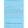 MICROSCALE DECAL 87-925 - MODERN GE DATA FOR DASH 9-44CW & AC4400CW  - HO SCALE