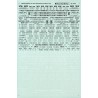 MICROSCALE DECAL 87-1012 - MAINTENANCE OF WAY MARKINGS - GOTHIC - BLACK & WHITE - HO SCALE