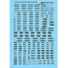 MICROSCALE DECAL 87-1122 - BOXCAR DOOR MARKINGS - BLACK - HO SCALE