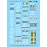MICROSCALE DECAL 87-1236 - TANK CAR LADING STENCILS - HO SCALE