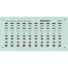 MICROSCALE DECAL MC-4056 - DIESEL BUILDERS PLATES - EMD AND GE - HO SCALE