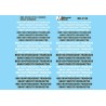 MICROSCALE DECAL MC-4130 - EMD ROUND STYLE NUMBER BOARD NUMBERS - HO SCALE