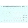 MICROSCALE DECAL MC-4221 - DIESEL DATA SD80 / SD90MAC - HO SCALE