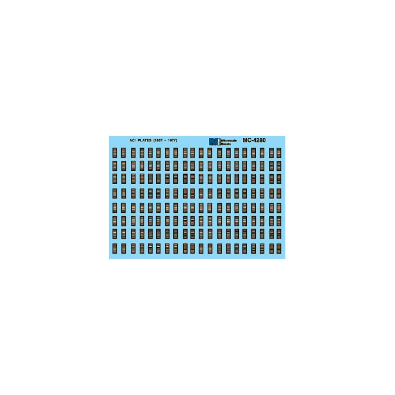 MICROSCALE DECAL MC-4280 - ACI LABELS - HO SCALE