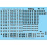 MICROSCALE DECAL MC-4343 - DIESEL MODEL PLATES - EMD & GE - HO SCALE