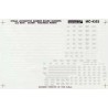 MICROSCALE DECAL MC-4353 - STEAM LOCOMOTIVE DATA AND NUMBER BOARDS - RAILROAD ROMAN - SILVER - HO SCALE