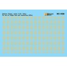 MICROSCALE DECAL MC-4389 - REFLECTOR STRIPES - 4" X 18" - YELLOW - HO SCALE