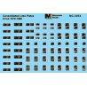 MICROSCALE DECAL MC-5003 - COTS DOUBLE PANELS - CIRCA 1970-1980 - HO SCALE