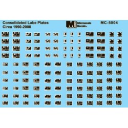 MICROSCALE DECAL MC-5004 - COTS TRIPLE PANELS 1990+ - HO SCALE