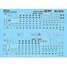 MICROSCALE DECAL MC-5016 - DIESEL DATA - SD70ACE & SD70-2 - HO SCALE