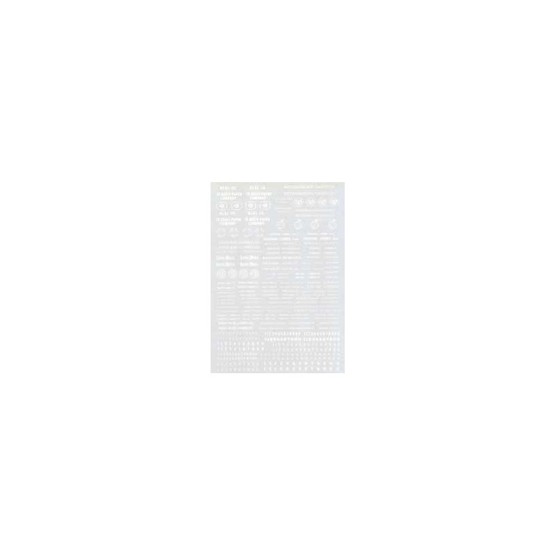 MICROSCALE DECAL 87-8 - ASSORTED LOGGING LOCOMOTIVES - HO SCALE