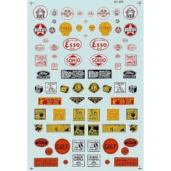 MICROSCALE DECAL 87-420 - COMMERCIAL SIGNS - 1930's AND 1940's - HO SCALE