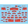 MICROSCALE DECAL MC-4371 - CANADIAN FLAGS - PRE 1965 - HO SCALE