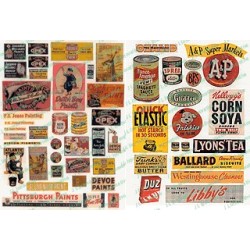 JL INNOVATIVE - 178 - PAINT & CONSUMER SIGNS - 1940s-1950s - HO SCALE