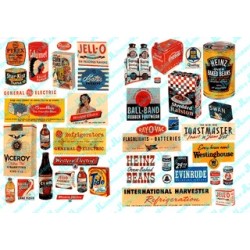 JL INNOVATIVE - 182 - HOUSEHOLD POSTERS & SIGNS OF THE 1940s & 1950s - HO SCALE