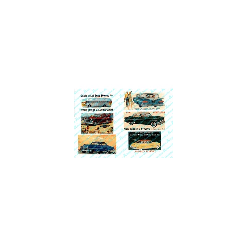 JL INNOVATIVE - 193 - AUTOMOBILE BILLBOARDS 1950s - HO SCALE
