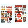 JL INNOVATIVE - 284 - GAS STATION / OIL SIGNS 1930s -1960s - CONTAINS 55 FULL COLOUR POSTERS & SIGNS - HO SCALE