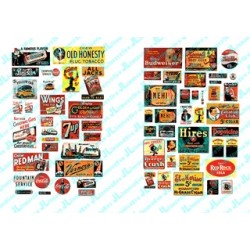 JL INNOVATIVE - 633 - SALOON / TAVERN SIGNS - 1930s -1950s - N SCALE