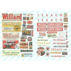 JL INNOVATIVE - 684 - GAS STATION / OIL SIGNS - 1930s  - 1960s - N SCALE